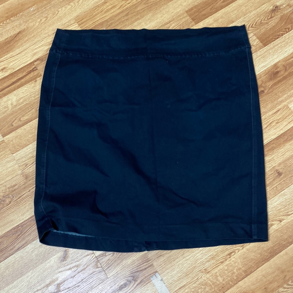 3X stretch denim skirt